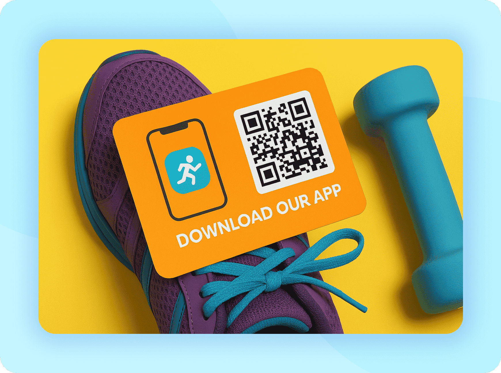 App QR Code for fitness coach example