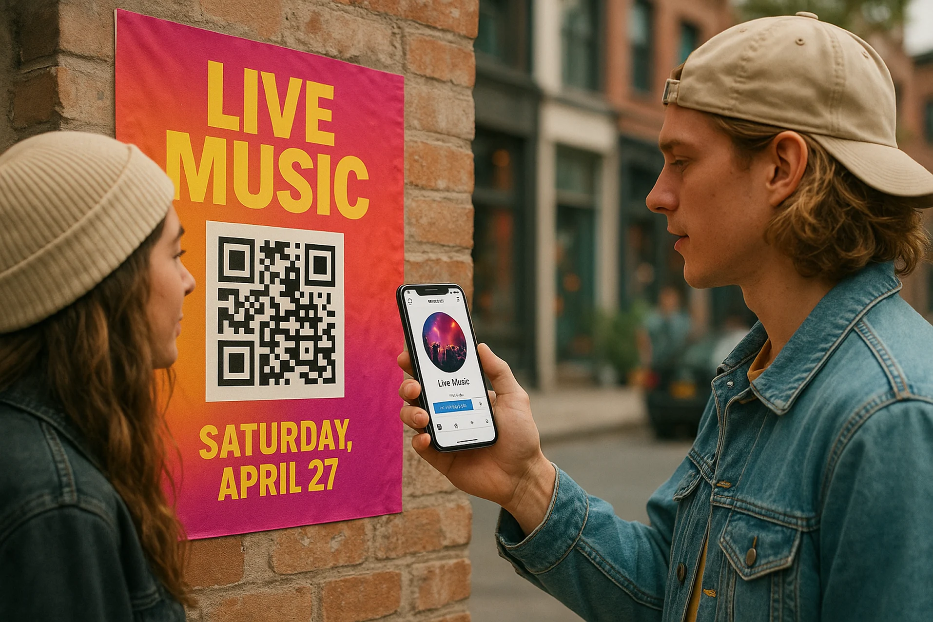 IG QR Code on Poster