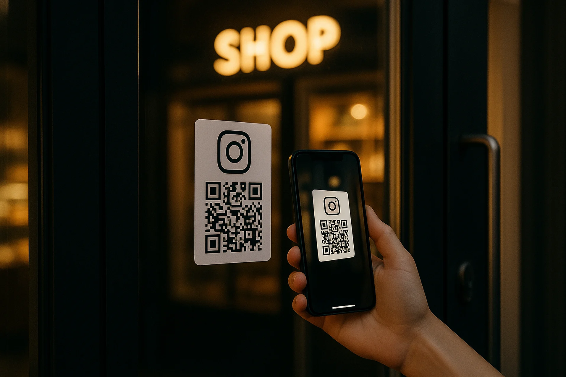 IG QR Code on Sticker
