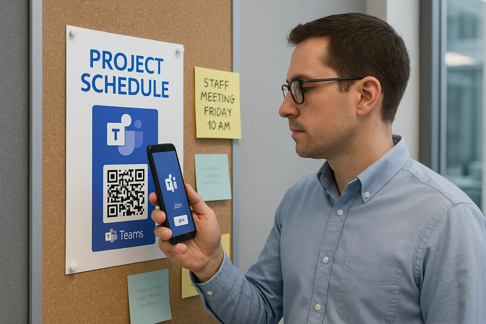 Microsoft Teams QR Code for Project Schedule