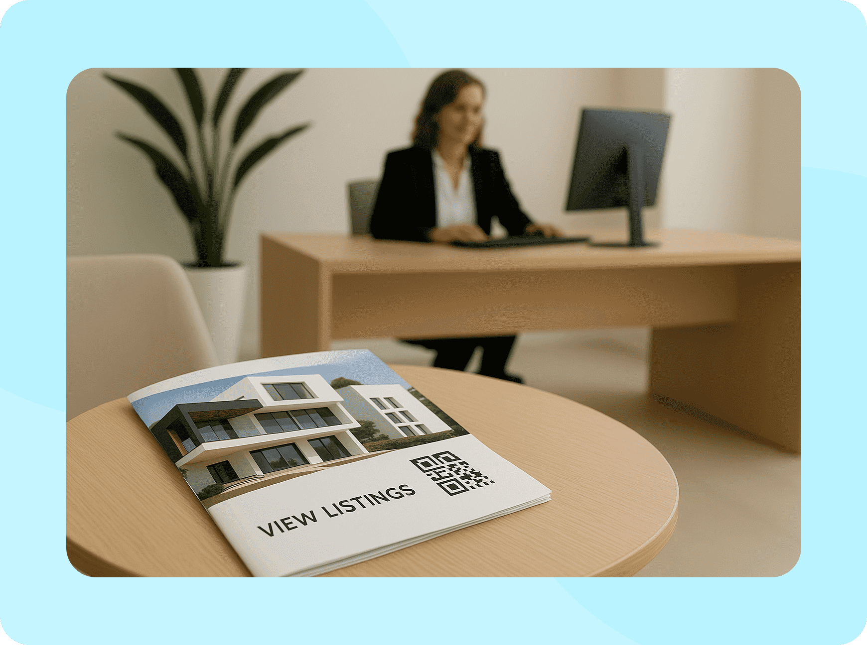 PDF QR code for real estate example