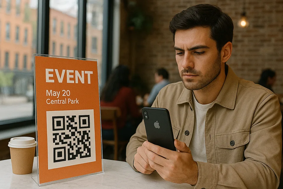Eventbrite QR Code for Cafe Guests