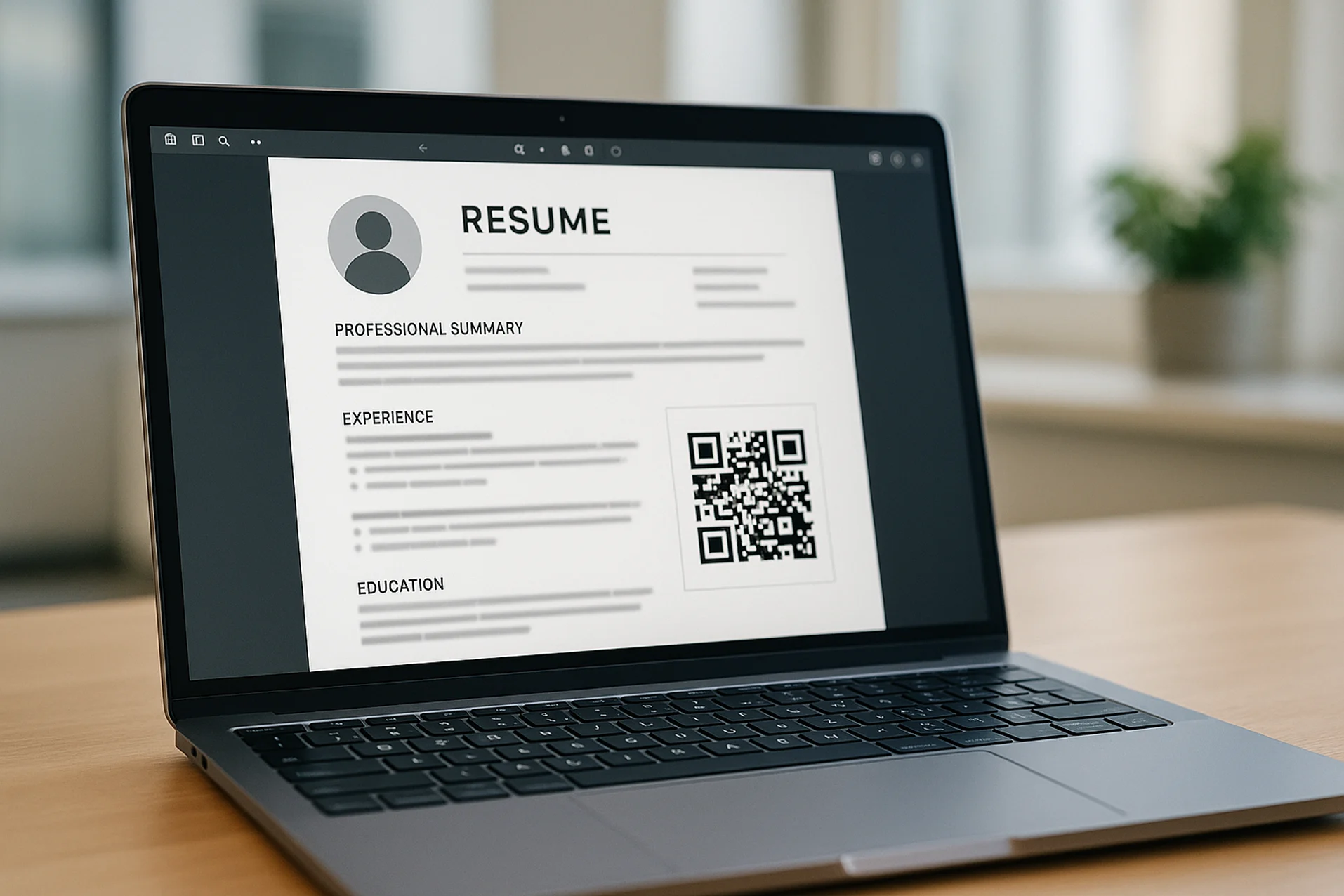QR Code for Resume