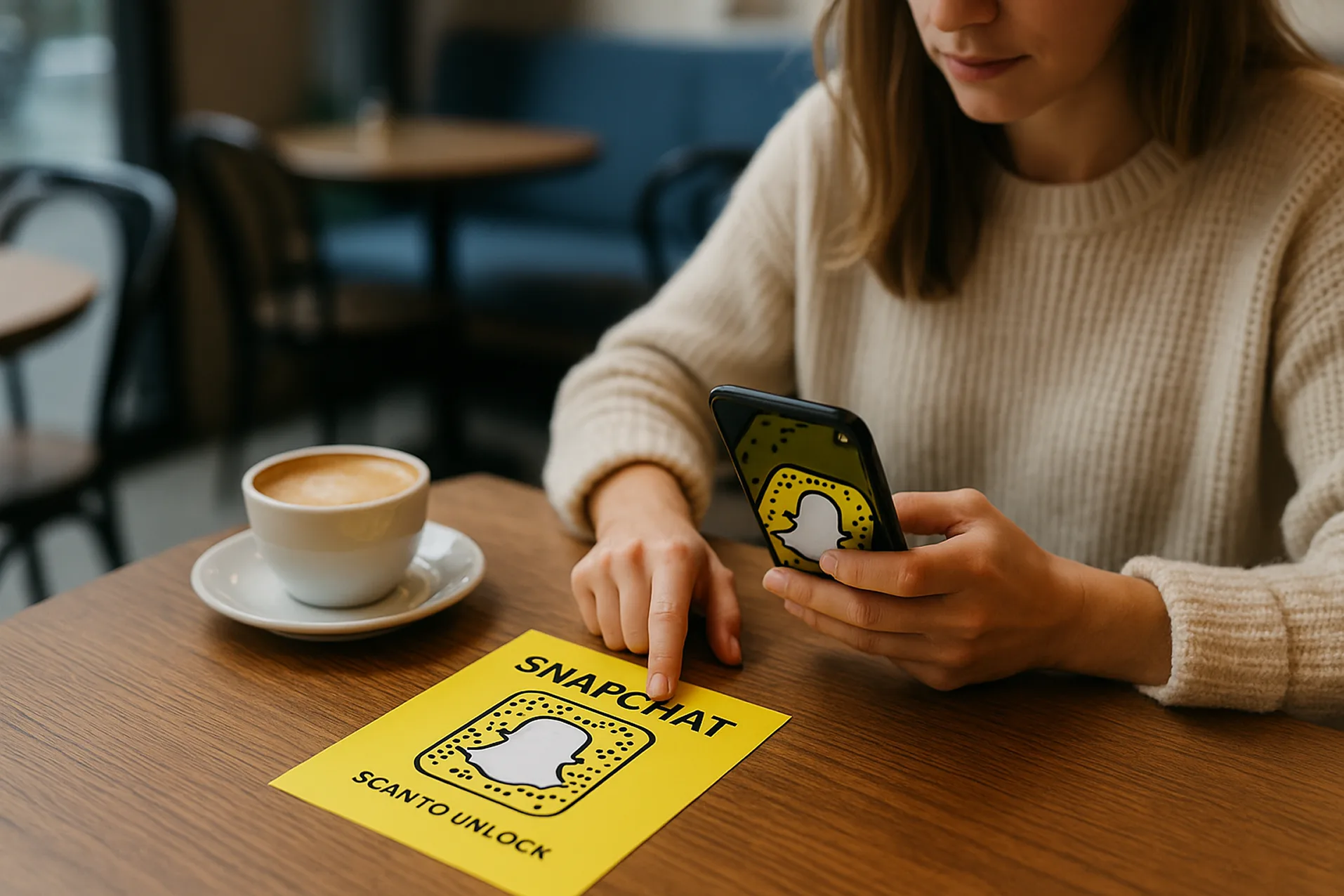 Snapchat QR Code on Flyers