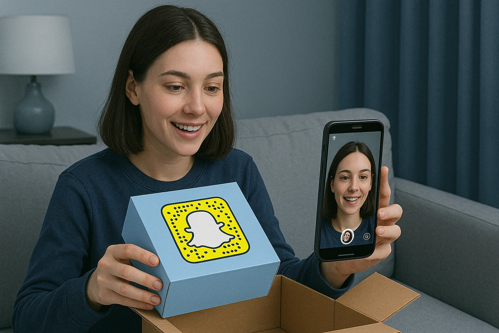 Snapchat QR Code on Packages