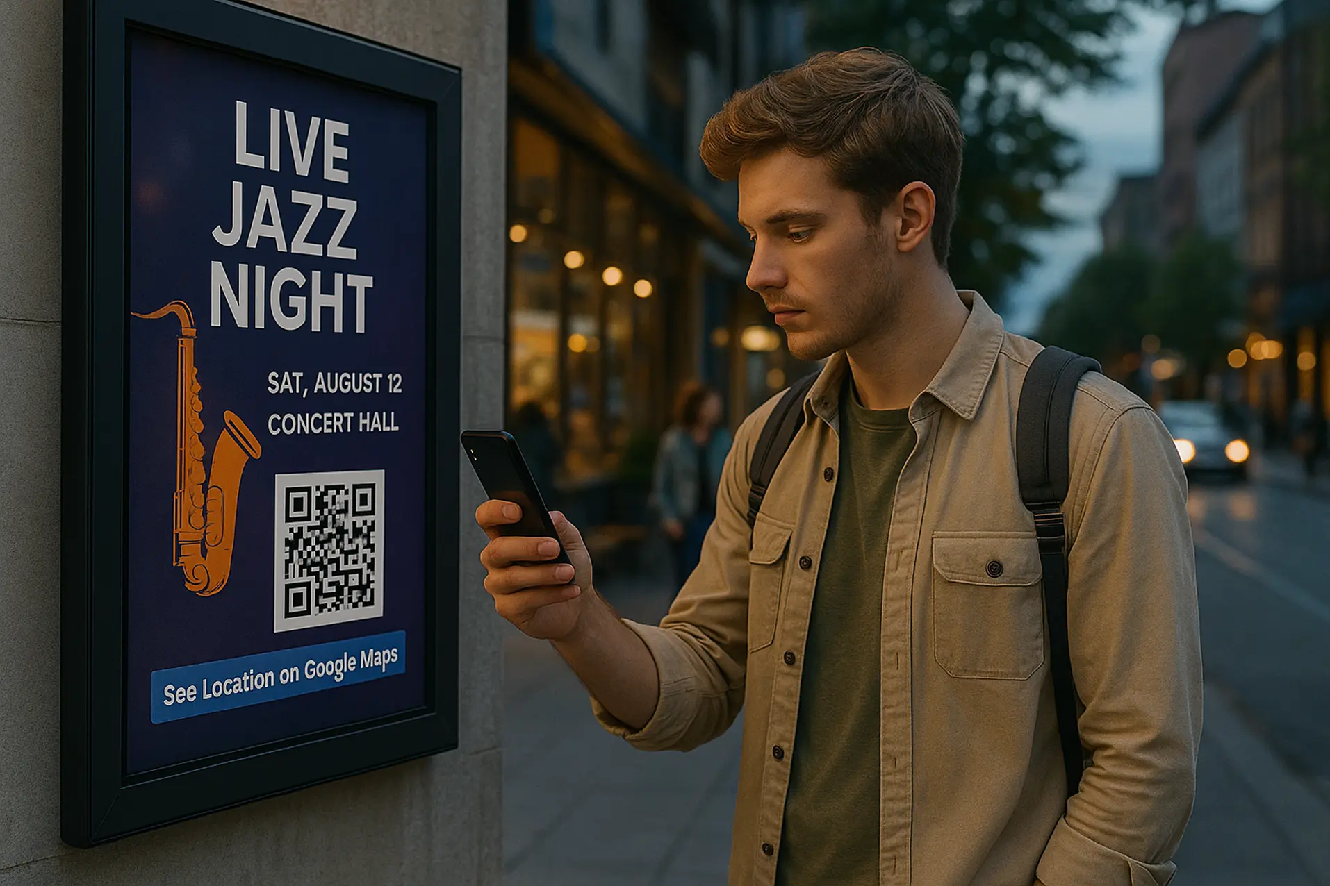 QR code for a concert hall location