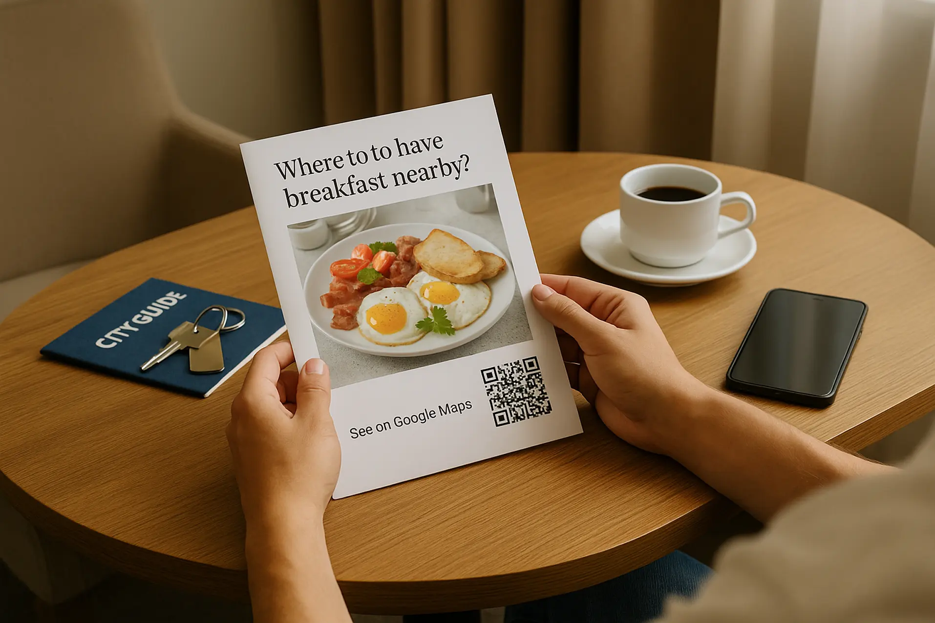 QR code for a restaurant location