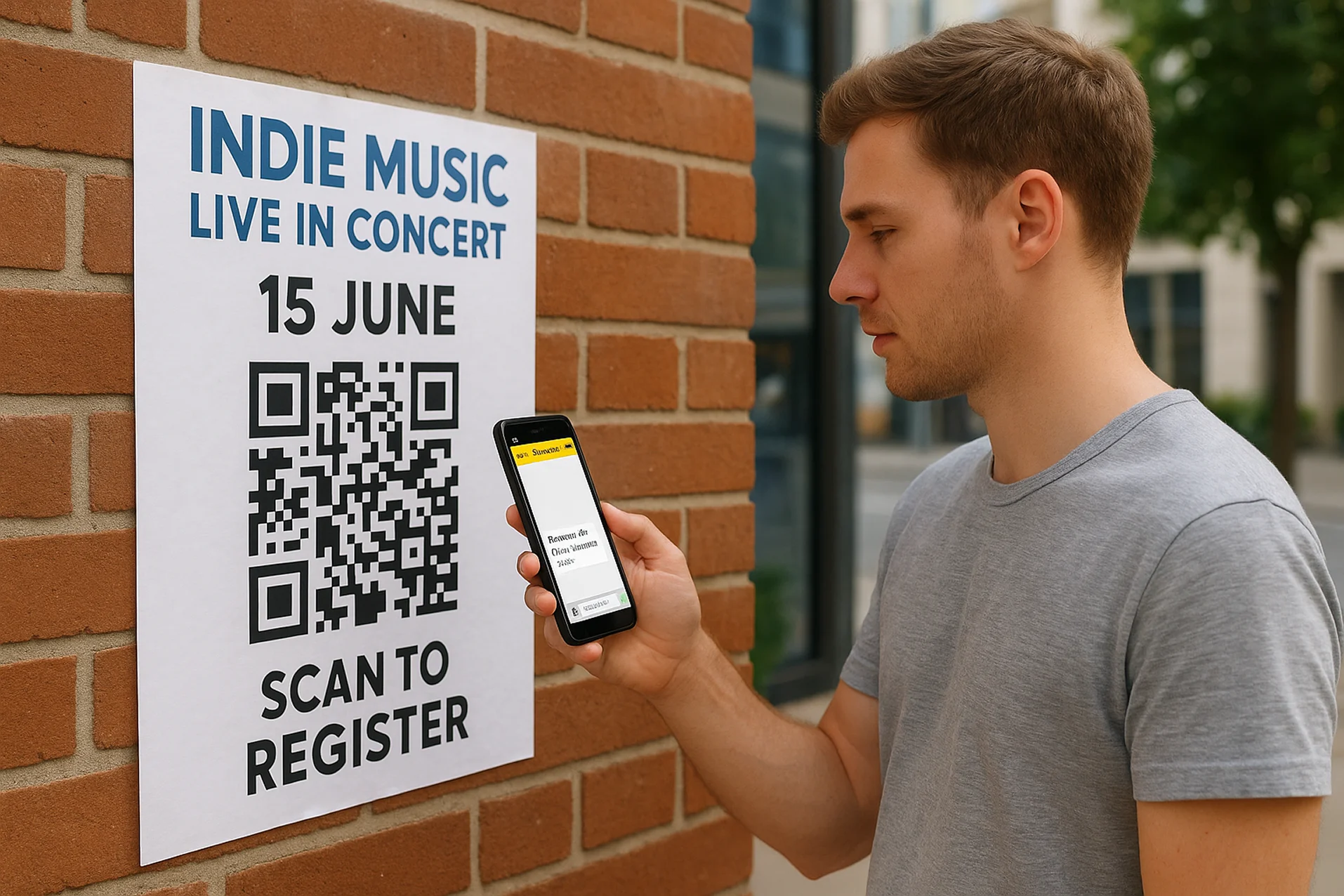 QR code for registration