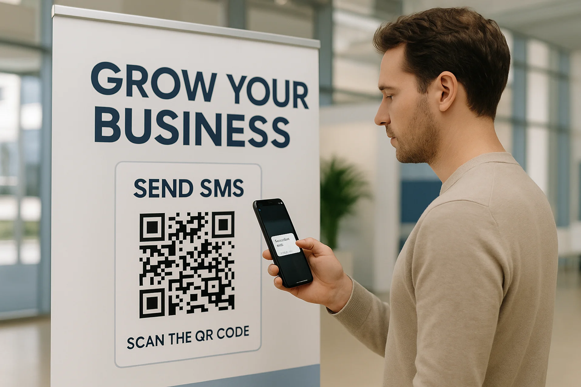 QR code on poster