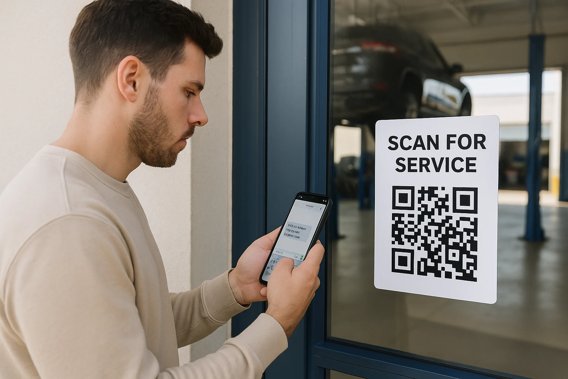 QR code on your business door