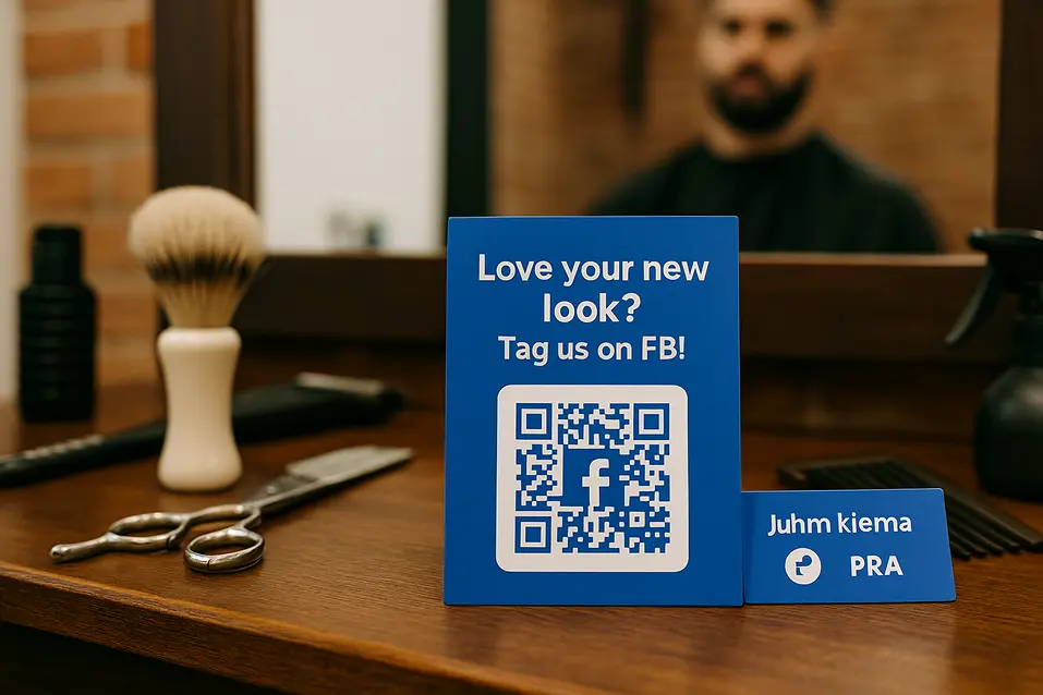 QR code to share your Facebook profile