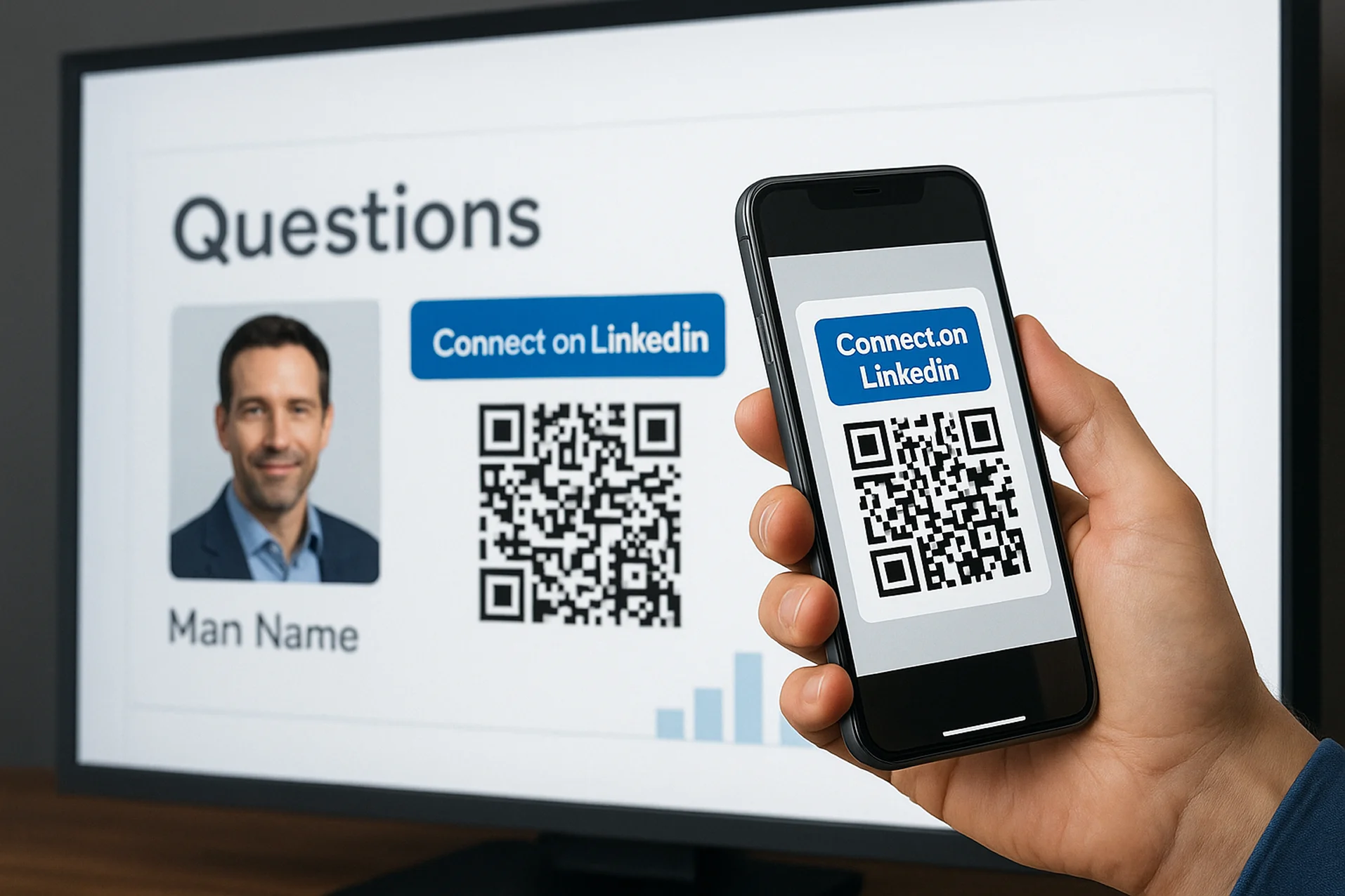 Share LinkedIn QR Code Digitally