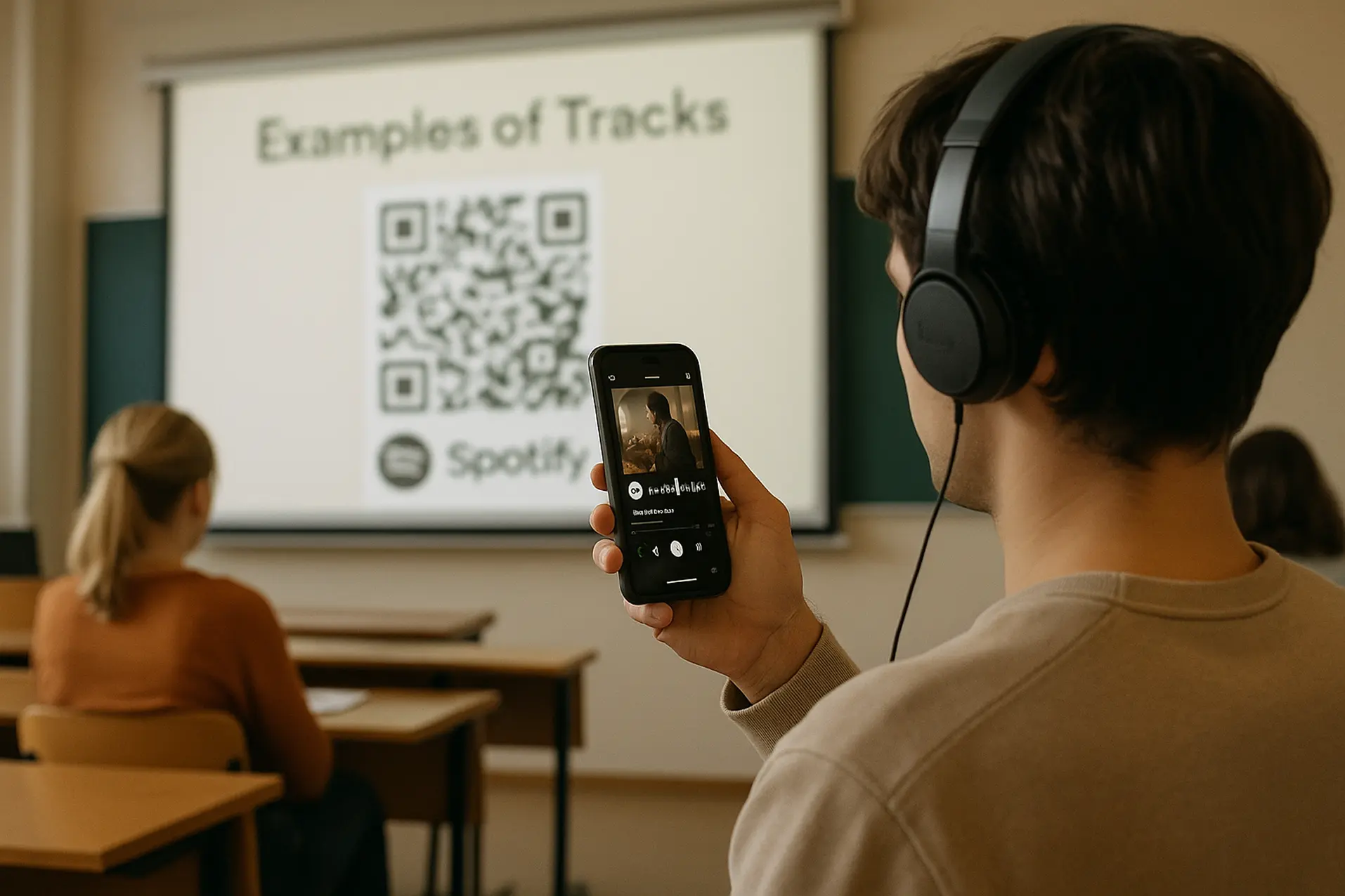 Spotify QR code for Digital Sharing
