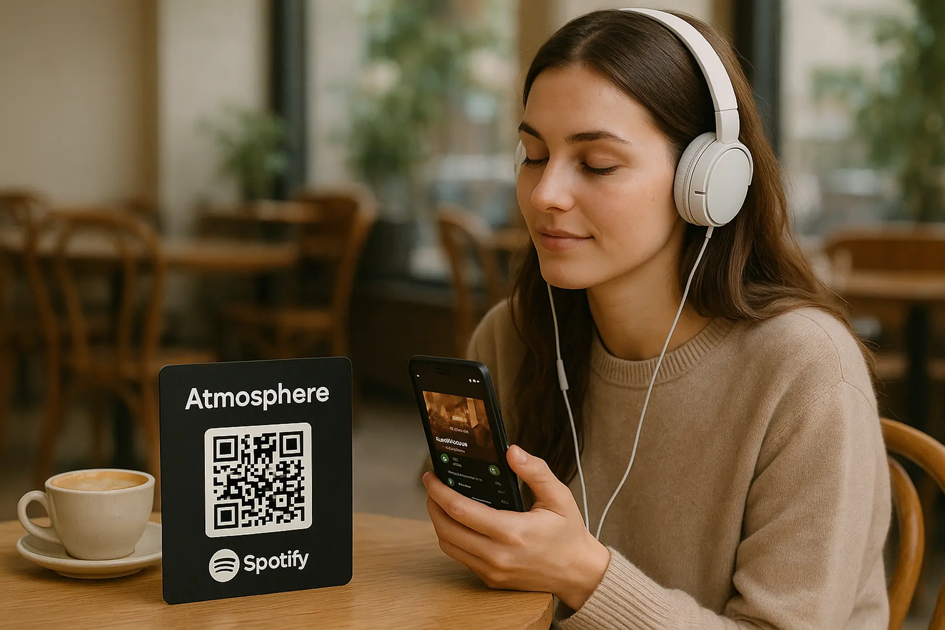 Spotify QR code for Table Tents