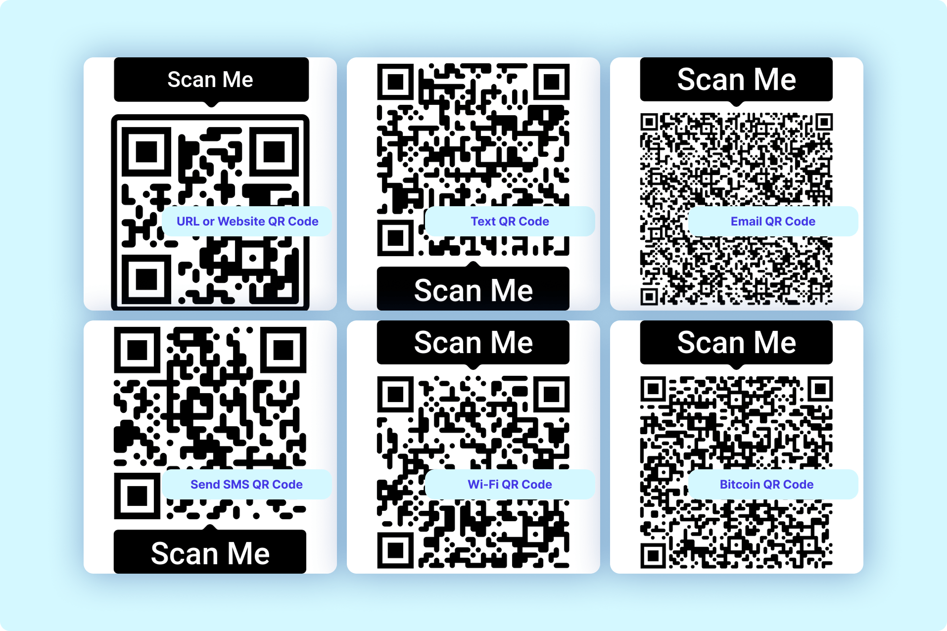 Static QR code examples
