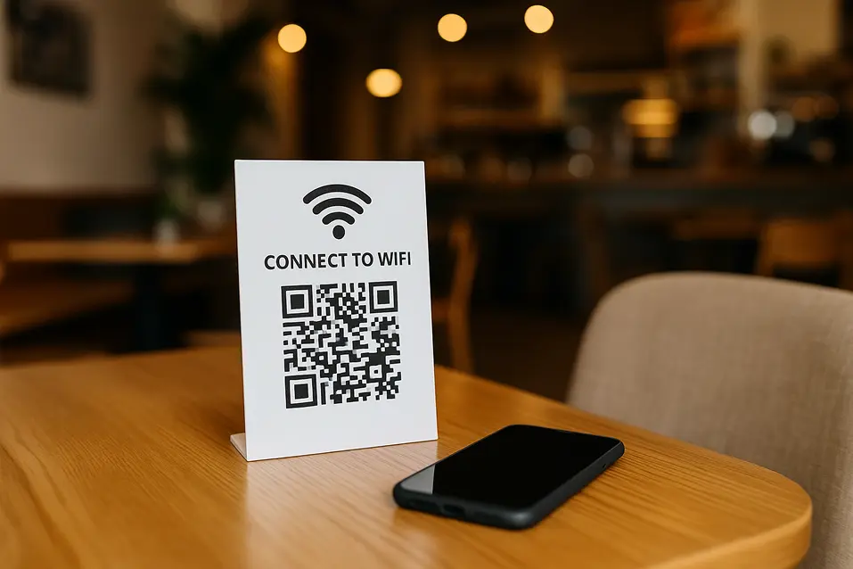 WiFi QR Code for Cafe