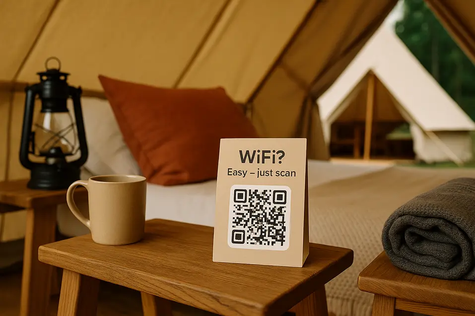 WiFi QR Code for a Camp