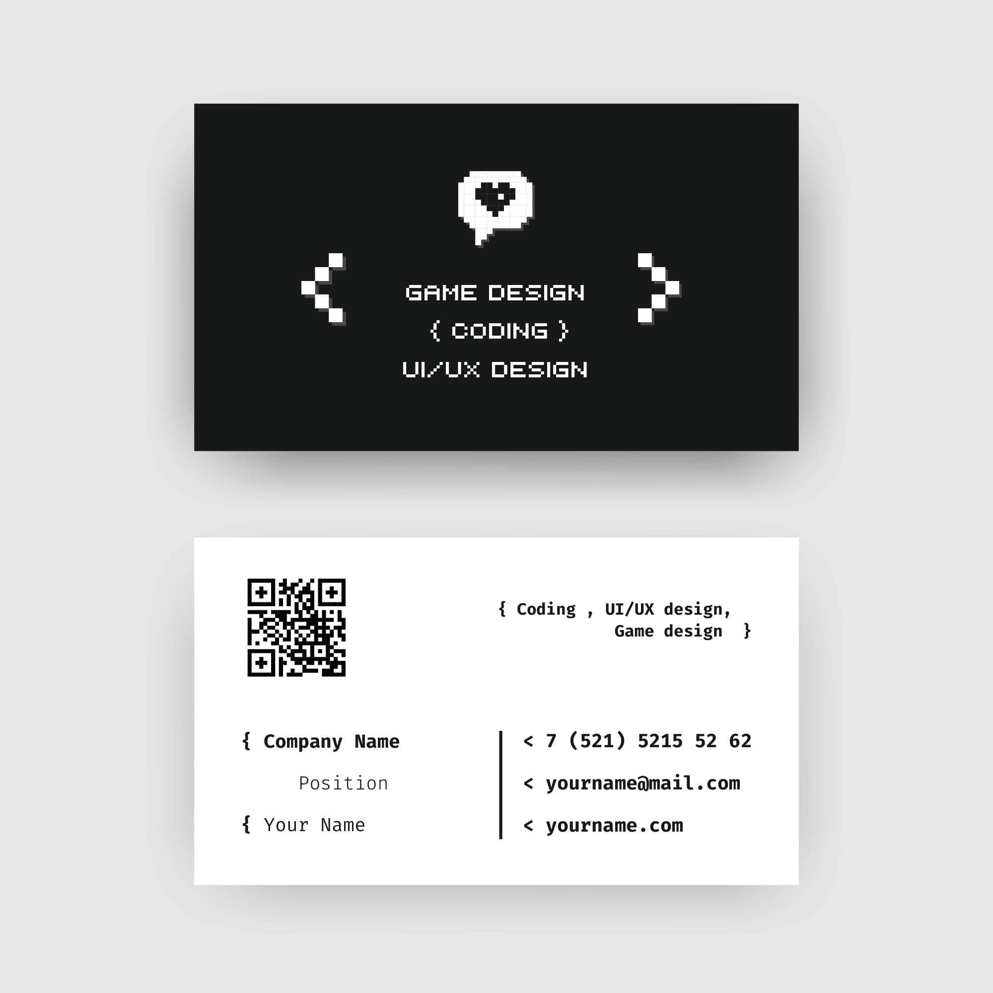 Business Card with QR Code