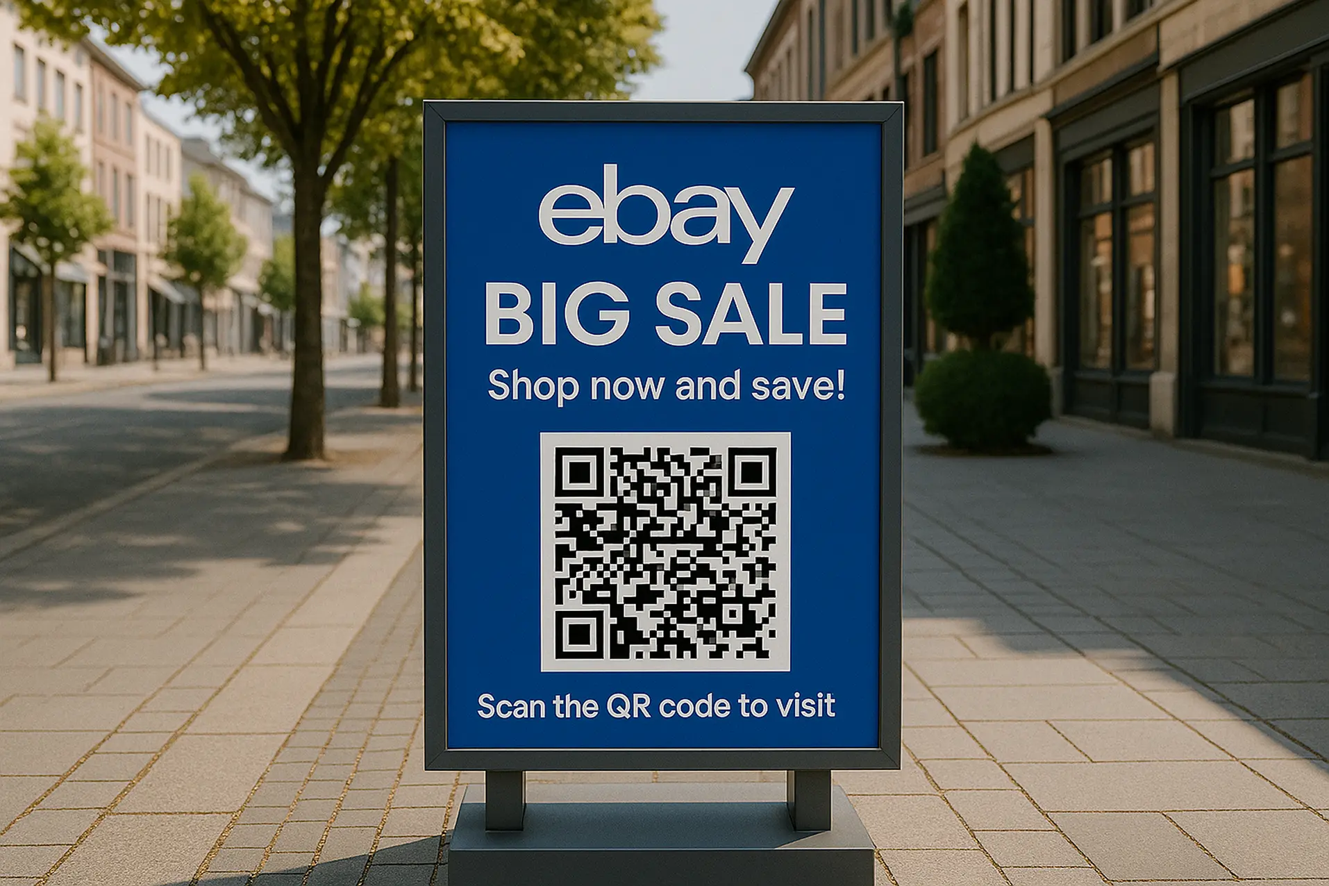 eBay QR Code Posters for Outdoor Promotion