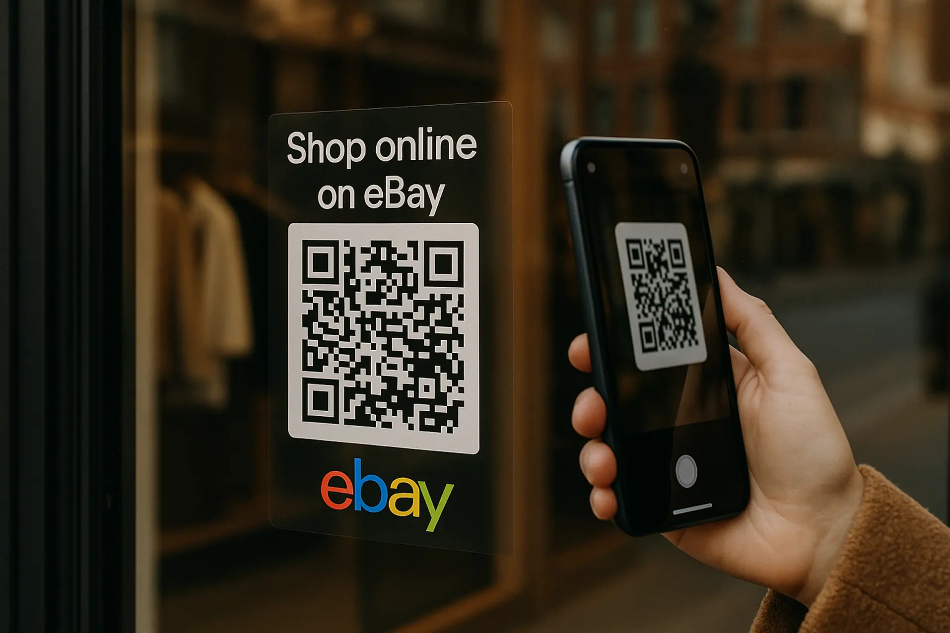eBay QR Code Stickers for Storefronts