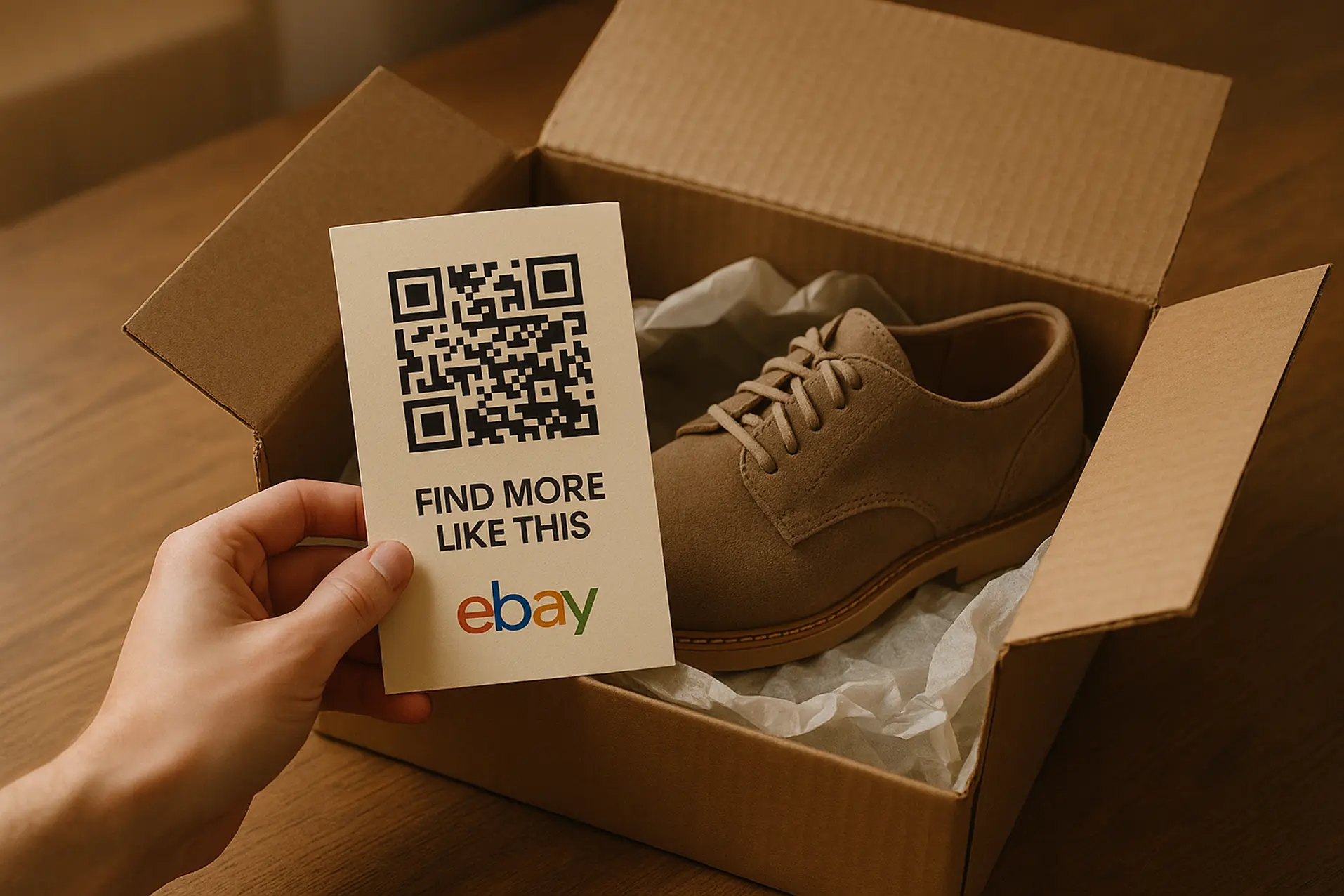 eBay QR code for Package Insertions
