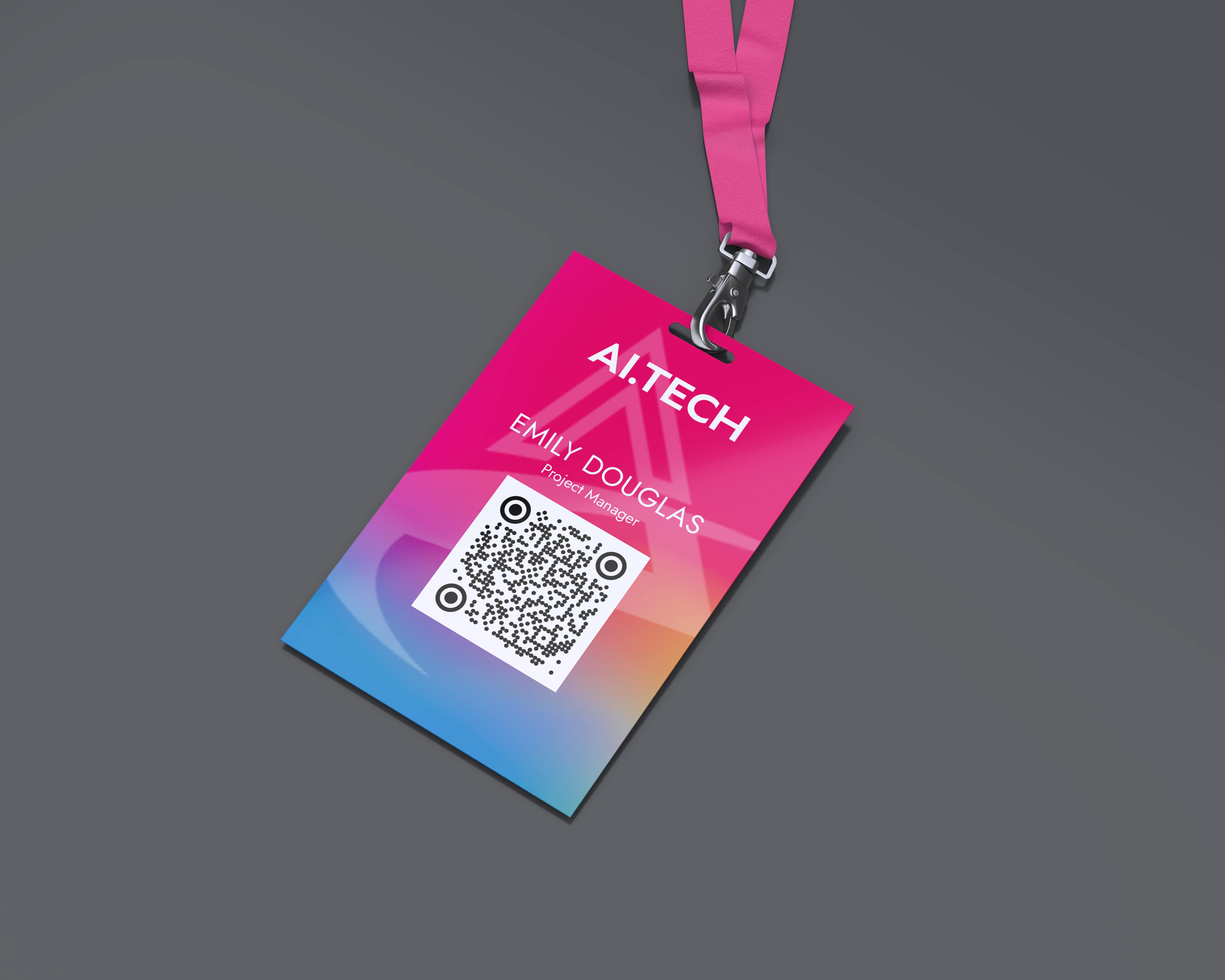 Digitizing Identity: QR Codes on Business Badges
